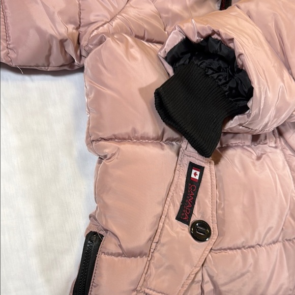 Canada Weathergear Pink Knee-length Puffer Jacket w/ Removable Pho-Fur - Picture 11 of 12